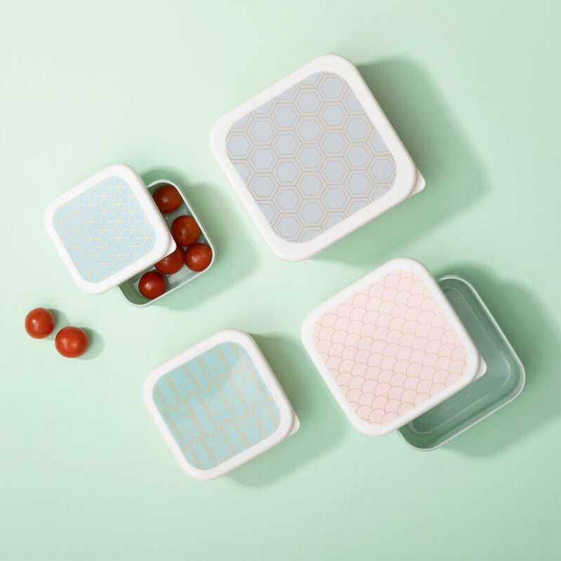 Set of 4 Snack Boxes | Frosted Deco