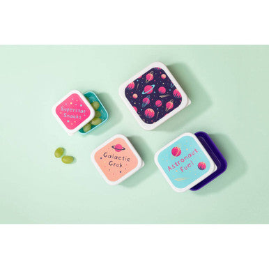 Set of 4 Space Design Lunch Boxes | Mimo