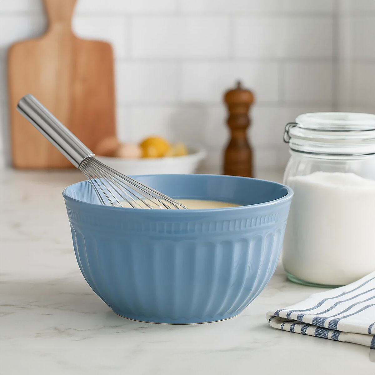 Melamine Medium Blue Mixing Bowl | Alden
