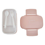 Light Pink Lunch Box with Cutlery | Grub Tub