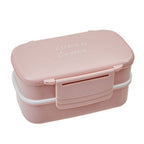 Light Pink Lunch Box with Cutlery | Grub Tub