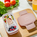 Light Pink Lunch Box with Cutlery | Grub Tub