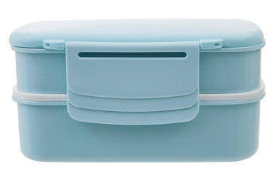 Light Blue Lunch Box with Cutlery | Grub Tub