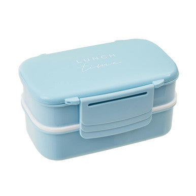 Light Blue Lunch Box with Cutlery | Grub Tub