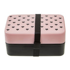 Light Pink Hearts Lunch Box with Cutlery | Grub Tub