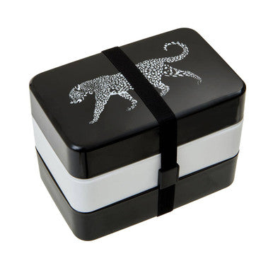 Leopard Lunch Box with Cutlery | Grub Tub