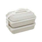 Warm Grey and White Lunch Box | Grub Tub