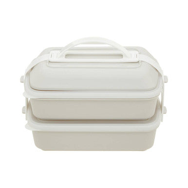 Warm Grey and White Lunch Box | Grub Tub
