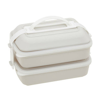 Warm Grey and White Lunch Box | Grub Tub