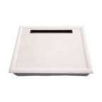Ecru Marble Lap Tray with Ipad Holder | Portada
