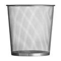 Small Matt Silver Mesh Waste Paper Basket | Den