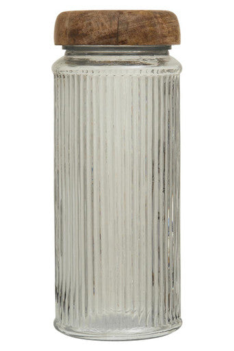 Garner Glass Storage Jar with Mango Wood Lid 2400ml