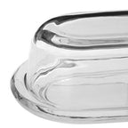 Olivia Clear Glass Butter Dish - Nest UK