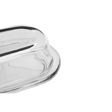 Olivia Clear Glass Butter Dish - Nest UK