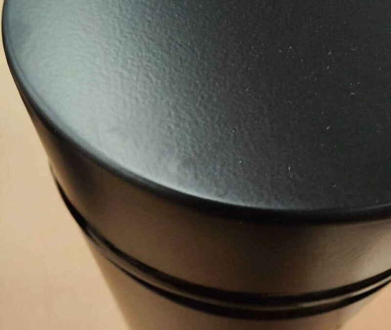 Luca Set of Three Clear and Black | Storage Jars