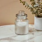 Ribbed Glass Storage Jar 1000ml | Abbie