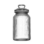 Ribbed Glass Storage Jar 1300 ml | Abbie