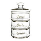 Olivia Stackable 3 Tier Glass Storage Jar - Nest UK