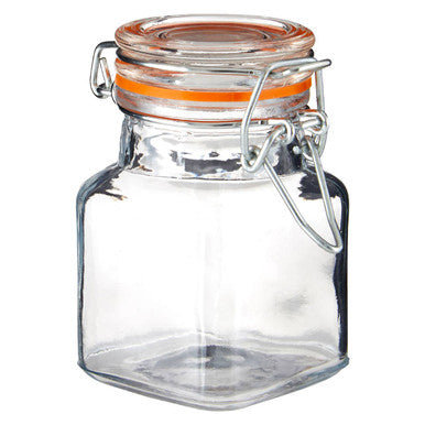 Set Of 4 Clip Top Lid Glass Jars | Luca
