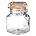 Set Of 4 Clip Top Lid Glass Jars | Luca