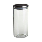 Glass Storage Jar with Silver Lid 1300ml | Freska