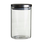 Freska Glass Storage Jar with Silver Lid 990ml