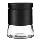 Luca Black Steel and Glass Storage Jar - 800ml