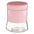 Luca Pink Steel and Glass Storage Jar - 800ml