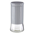 Luca Grey Steel and Glass Storage Jar - 1500ml