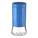Luca Blue Stainless Steel and Glass Storage Jar - 1500ml