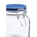 Luca Glass Storage Jar 1050 ml  (3 Assorted Colours)