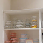 2 Section Square Glass Container with Lid 800 Ml | Freska