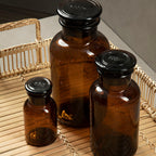 Black Glass Reagent Bottle | Apothecary
