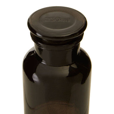 Black Glass Reagent Bottle | Apothecary