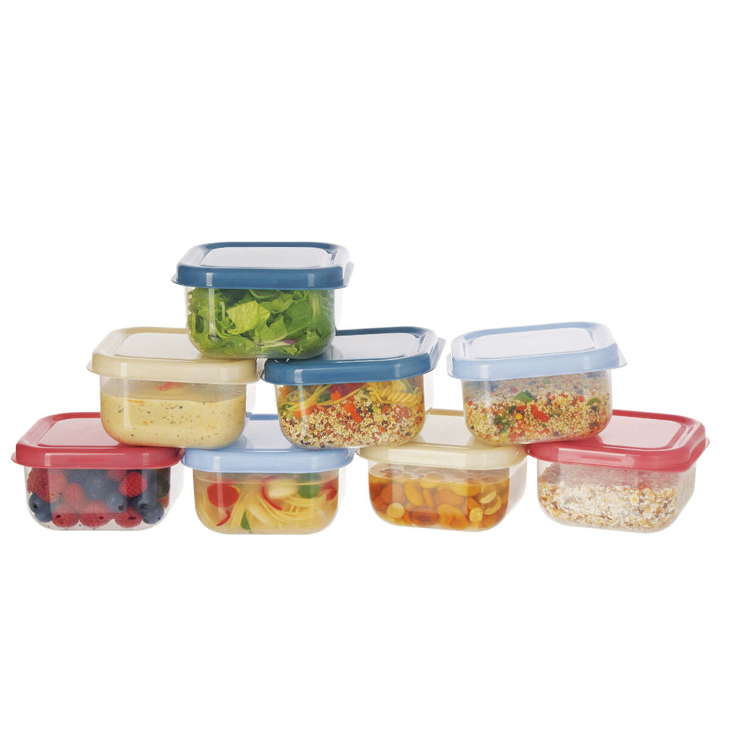 Set Of 8 Multicolour Mini Storage Containers