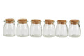 Set of 6 Round Glass Jars | Tromso