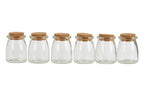 Set of 6 Round Glass Jars | Tromso
