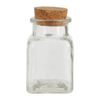 Set of 6 Square Small Glass Jars | Tromso