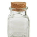 Set of 6 Square Small Glass Jars | Tromso