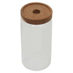 Freska Glass Storage Jar with Acacia Wood Lid 1000ml