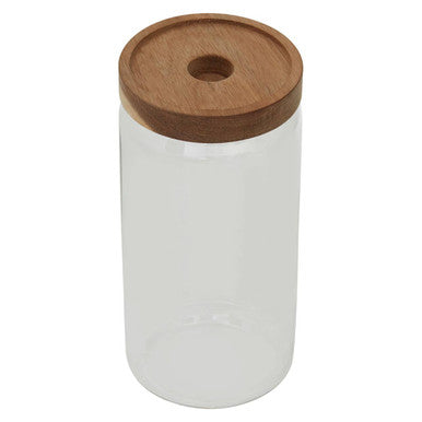 Freska Glass Storage Jar with Acacia Wood Lid 1000ml