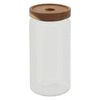 Freska Glass Storage Jar with Acacia Wood Lid 1000ml
