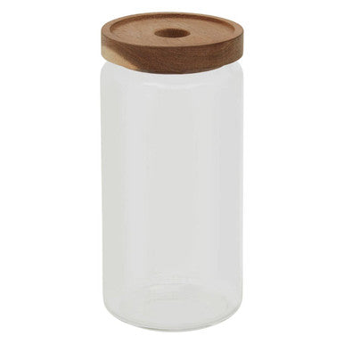 Freska Glass Storage Jar with Acacia Wood Lid 1000ml