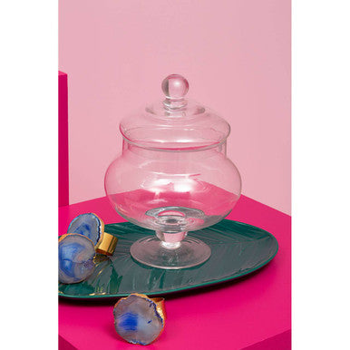 Olivia Clear Glass Candy Small Storage Jar - Nest UK