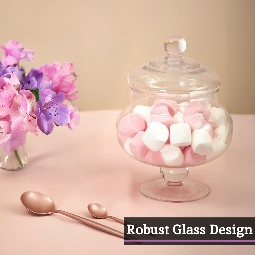 Olivia Clear Glass Candy Small Storage Jar - Nest UK