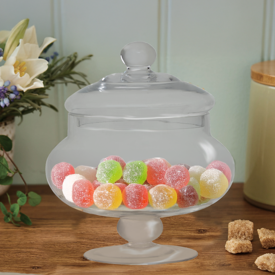 Olivia Clear Glass Candy Small Storage Jar - Nest UK