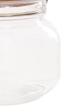 Luca Square 800Ml Glass Jar With Wooden Lid