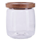 Glass Storage Jar with Acacia Lid 860 Ml | Tromso