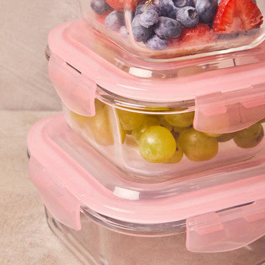 1040Ml Rectangular Glass Container | Freska