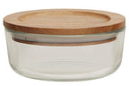 300Ml Glass Container with Acacia Lid | Freska